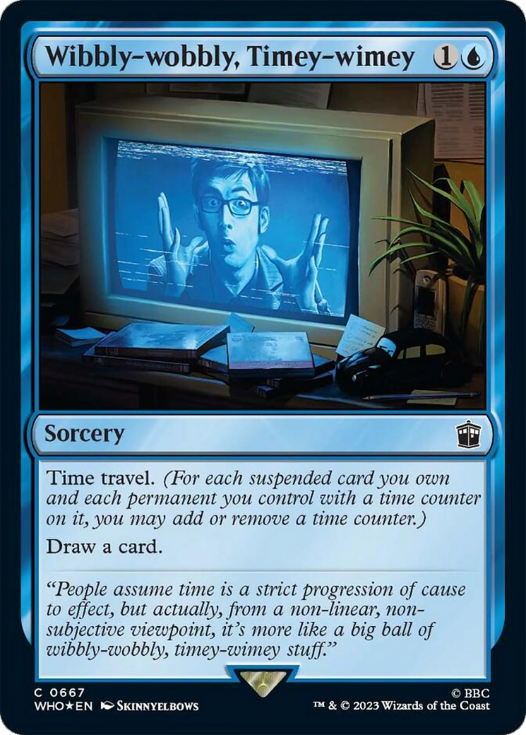 Wibbly-wobbly, Timey-wimey (Surge Foil) [Doctor Who] | Jomio and Rueliete's Cards and Comics
