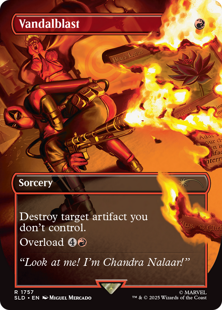 Vandalblast (1757) (Rainbow Foil) [Secret Lair Drop Series] | Jomio and Rueliete's Cards and Comics