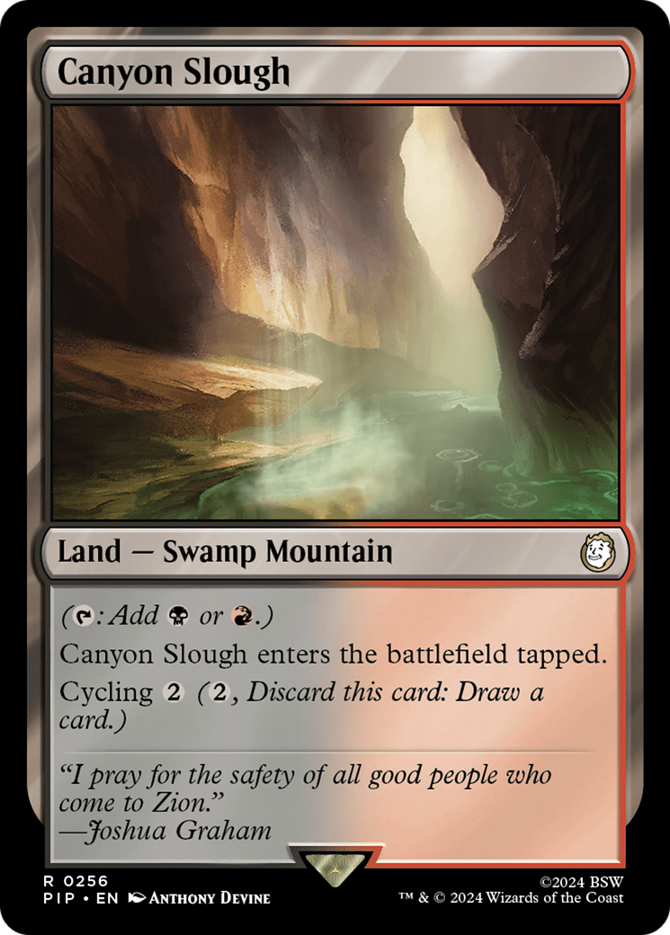 Canyon Slough [Fallout] | Jomio and Rueliete's Cards and Comics