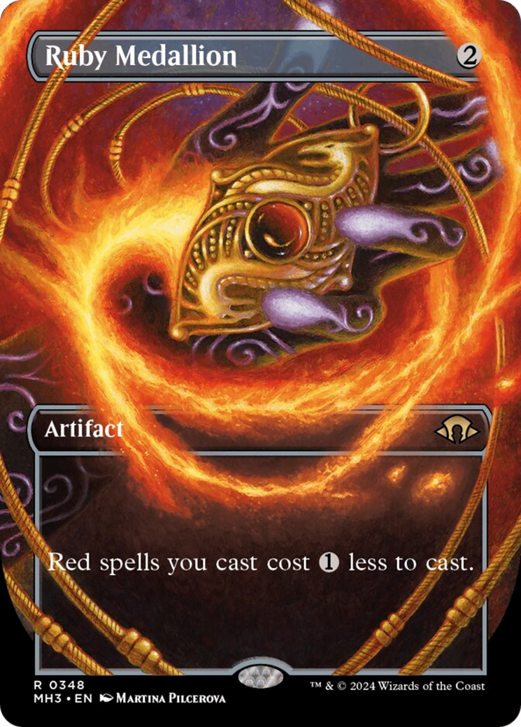 Ruby Medallion (Borderless) [Modern Horizons 3] | Jomio and Rueliete's Cards and Comics