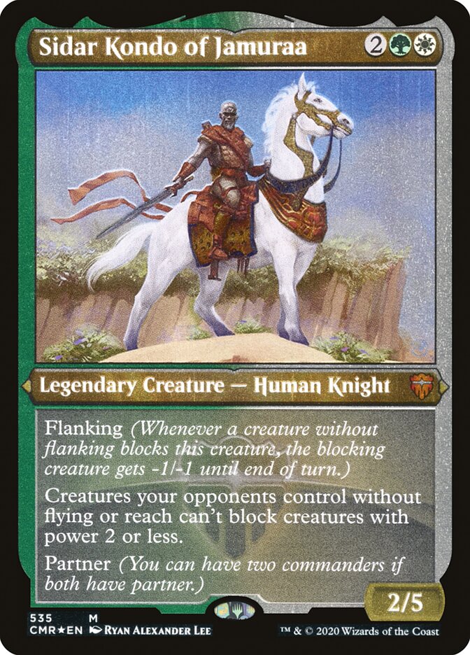 Sidar Kondo of Jamuraa (Etched) [Commander Legends] | Jomio and Rueliete's Cards and Comics