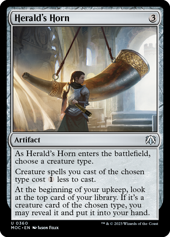 Herald's Horn [March of the Machine Commander] | Jomio and Rueliete's Cards and Comics