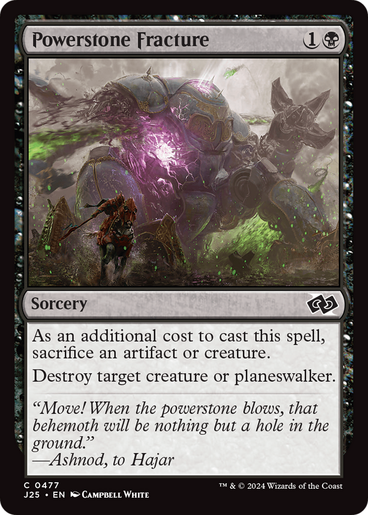 Powerstone Fracture [Foundations Jumpstart] | Jomio and Rueliete's Cards and Comics