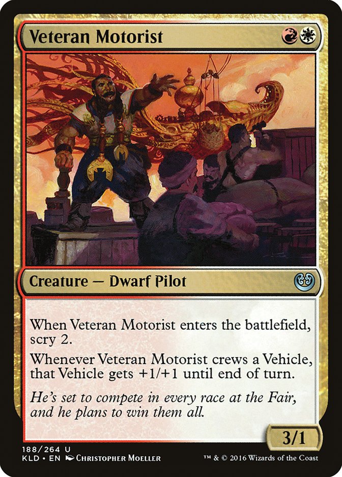 Veteran Motorist [Kaladesh] | Jomio and Rueliete's Cards and Comics