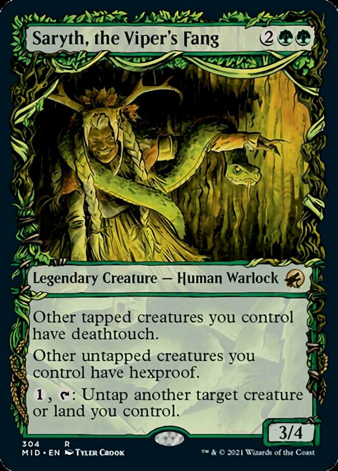 Saryth, the Viper's Fang (Showcase Equinox) [Innistrad: Midnight Hunt] | Jomio and Rueliete's Cards and Comics