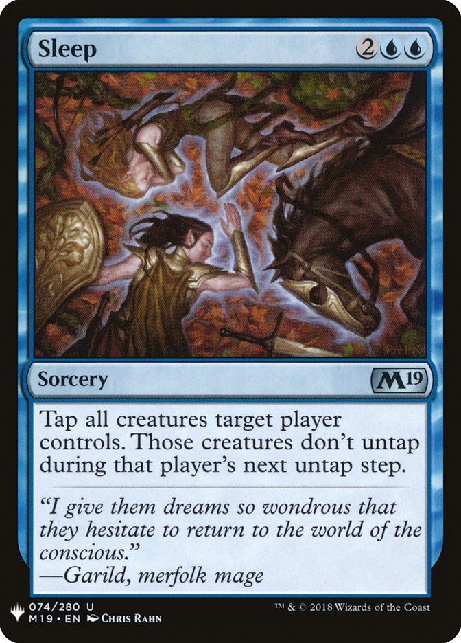 Sleep [Mystery Booster] | Jomio and Rueliete's Cards and Comics