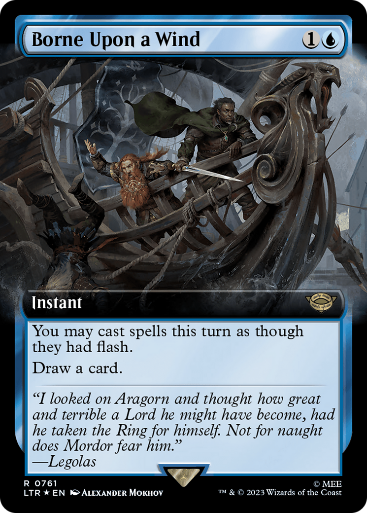 Borne Upon a Wind (Extended Art) (Surge Foil) [The Lord of the Rings: Tales of Middle-Earth] | Jomio and Rueliete's Cards and Comics
