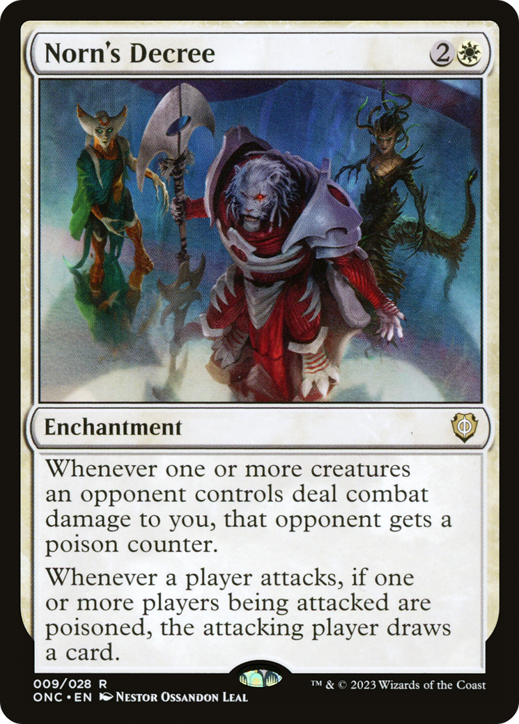 Norn's Decree [Phyrexia: All Will Be One Commander] | Jomio and Rueliete's Cards and Comics