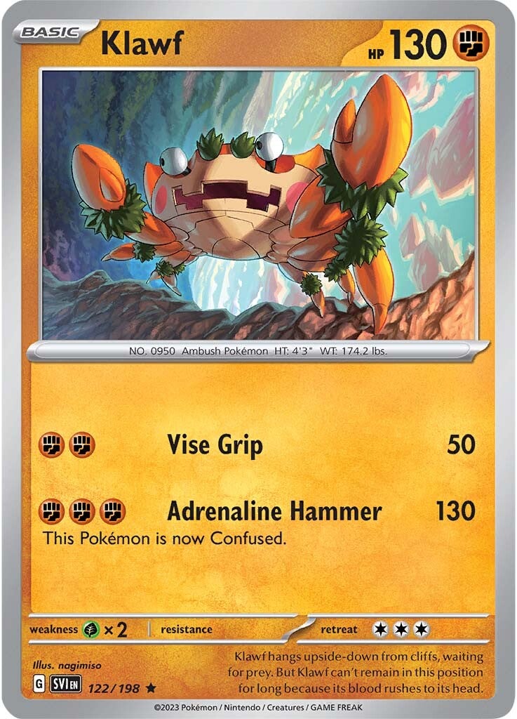 Klawf (122/198) [Scarlet & Violet: Base Set] | Jomio and Rueliete's Cards and Comics