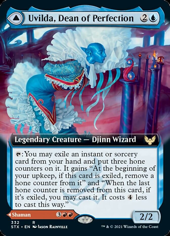 Uvilda, Dean of Perfection // Nassari, Dean of Expression (Extended Art) [Strixhaven: School of Mages] | Jomio and Rueliete's Cards and Comics
