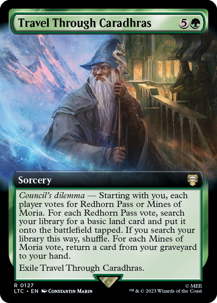 Travel Through Caradhras (Extended Art) [The Lord of the Rings: Tales of Middle-Earth Commander] | Jomio and Rueliete's Cards and Comics