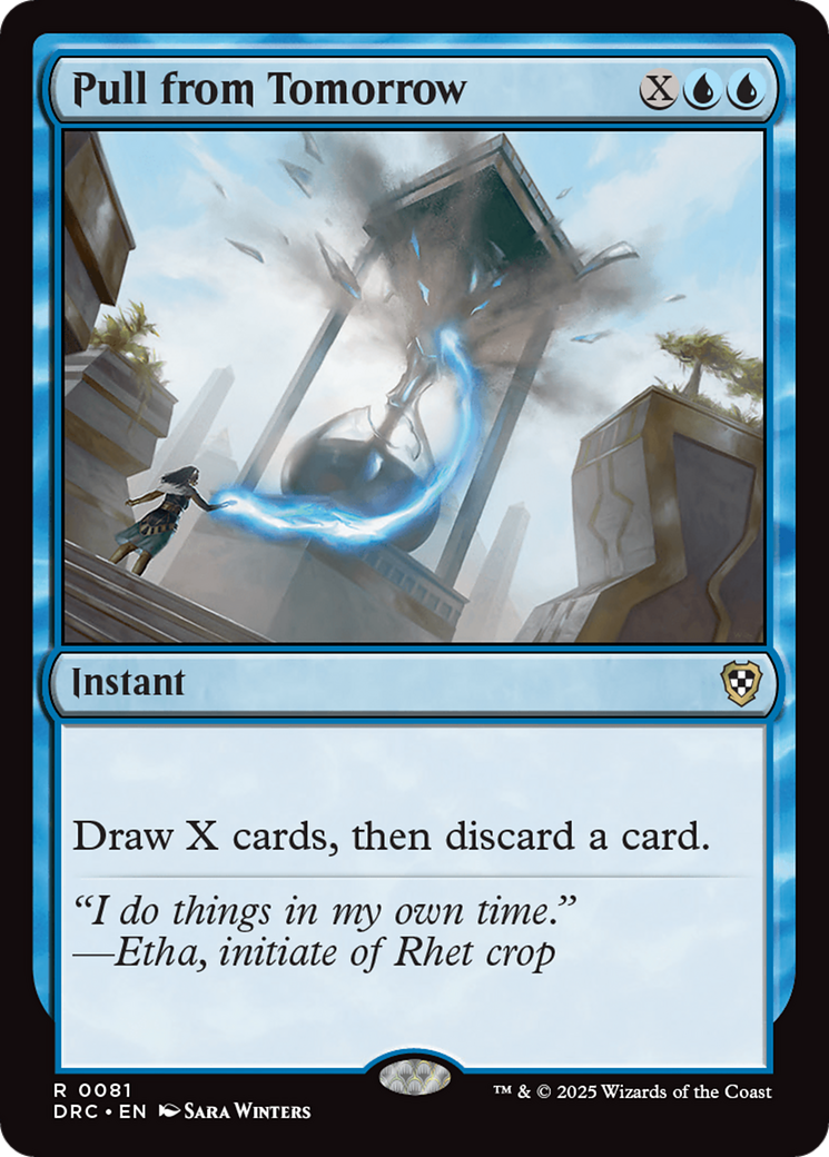 Pull from Tomorrow [Aetherdrift Commander] | Jomio and Rueliete's Cards and Comics