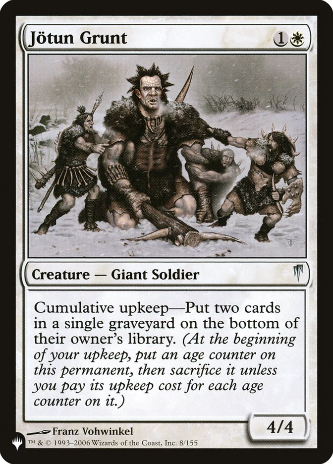 Jotun Grunt [The List] | Jomio and Rueliete's Cards and Comics