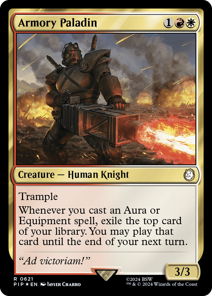 Armory Paladin (Surge Foil) [Fallout] | Jomio and Rueliete's Cards and Comics