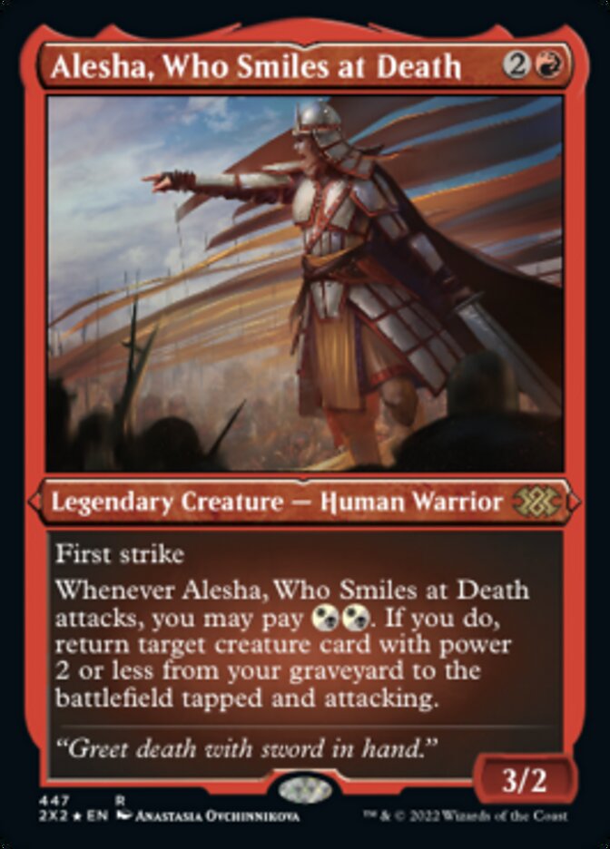 Alesha, Who Smiles at Death (Foil Etched) [Double Masters 2022] | Jomio and Rueliete's Cards and Comics