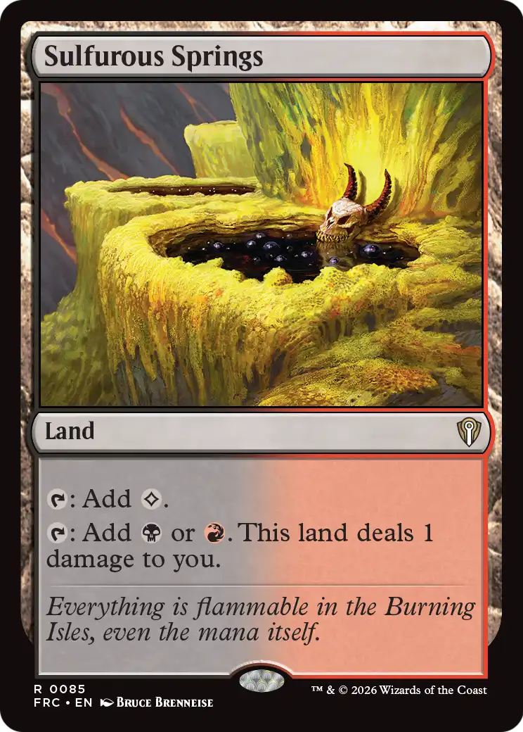 Sulfurous Springs [Reality Fracture Commander] | Jomio and Rueliete's Cards and Comics
