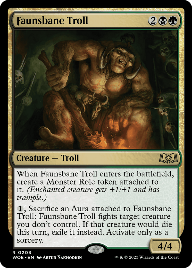 Faunsbane Troll [Wilds of Eldraine] | Jomio and Rueliete's Cards and Comics