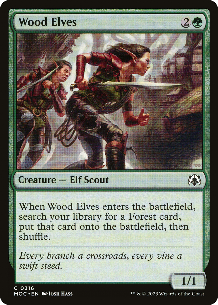 Wood Elves [March of the Machine Commander] | Jomio and Rueliete's Cards and Comics