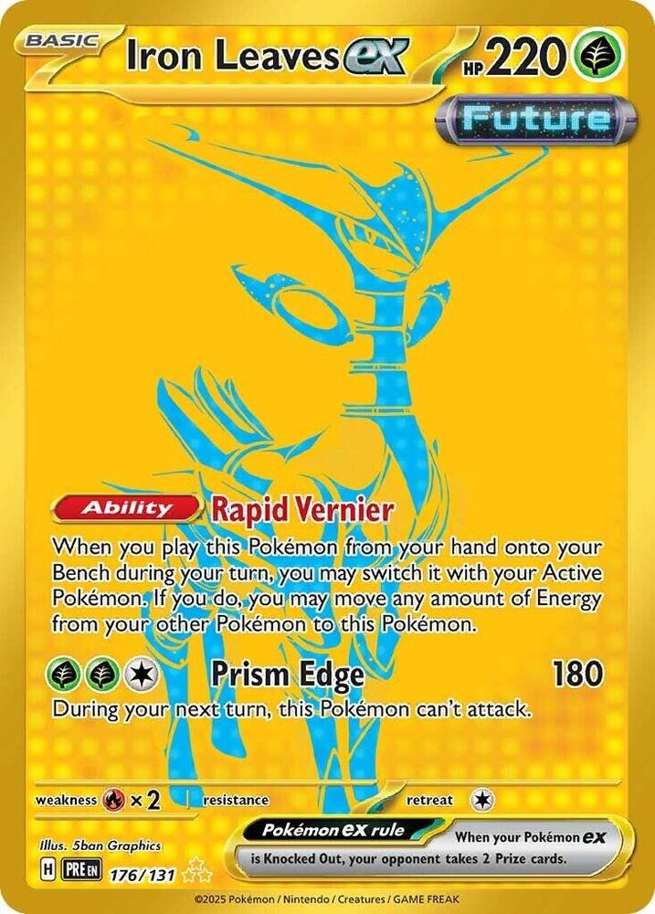 Iron Leaves ex (176/131) [Scarlet & Violet: Prismatic Evolutions] | Jomio and Rueliete's Cards and Comics