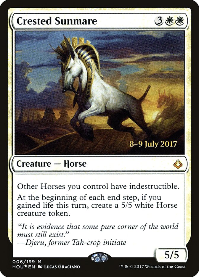 Crested Sunmare [Hour of Devastation Prerelease Promos] | Jomio and Rueliete's Cards and Comics
