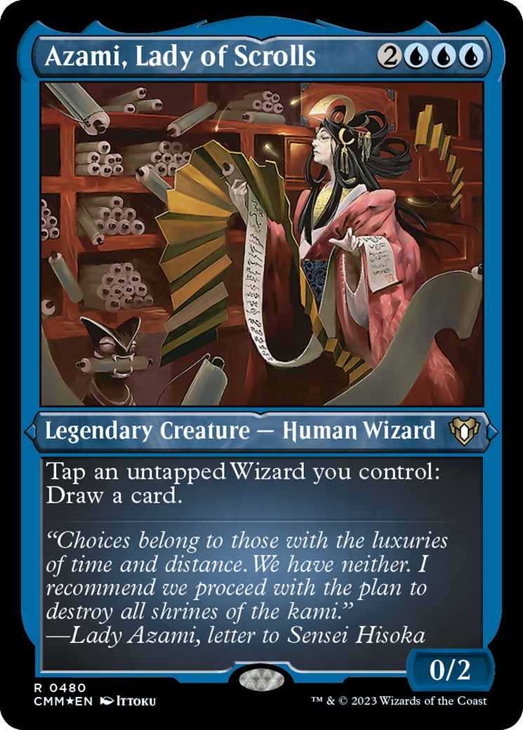 Azami, Lady of Scrolls (Foil Etched) [Commander Masters] | Jomio and Rueliete's Cards and Comics