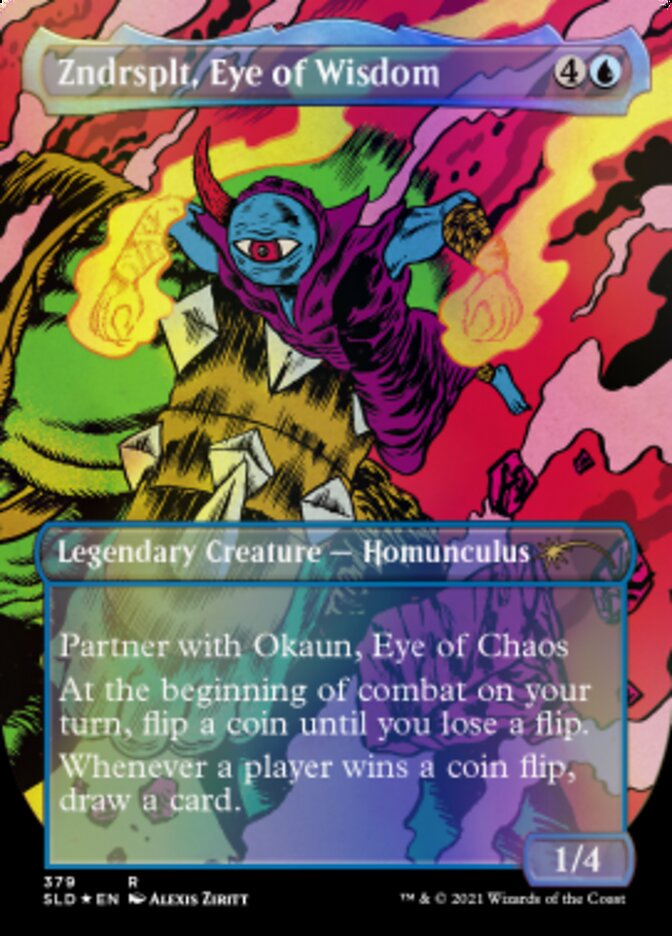 Zndrsplt, Eye of Wisdom // Zndrsplt, Eye of Wisdom (Borderless) [Secret Lair Drop Series] | Jomio and Rueliete's Cards and Comics