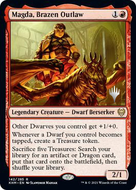 Magda, Brazen Outlaw (Promo Pack) [Kaldheim Promos] | Jomio and Rueliete's Cards and Comics