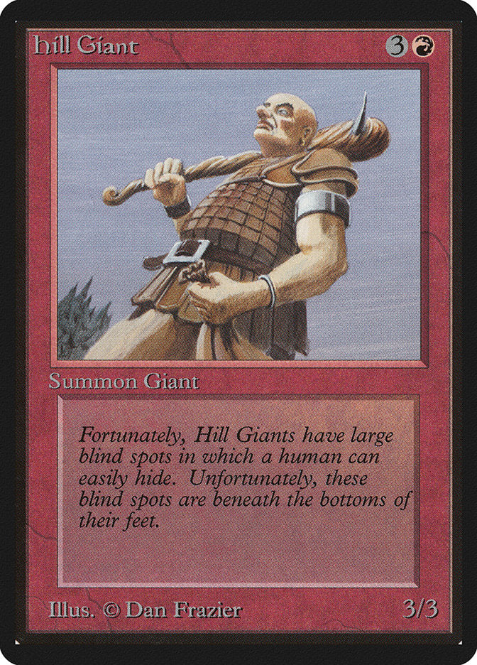 Hill Giant [Beta Edition] | Jomio and Rueliete's Cards and Comics