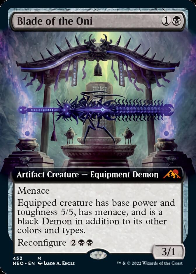Blade of the Oni (Extended Art) [Kamigawa: Neon Dynasty] | Jomio and Rueliete's Cards and Comics