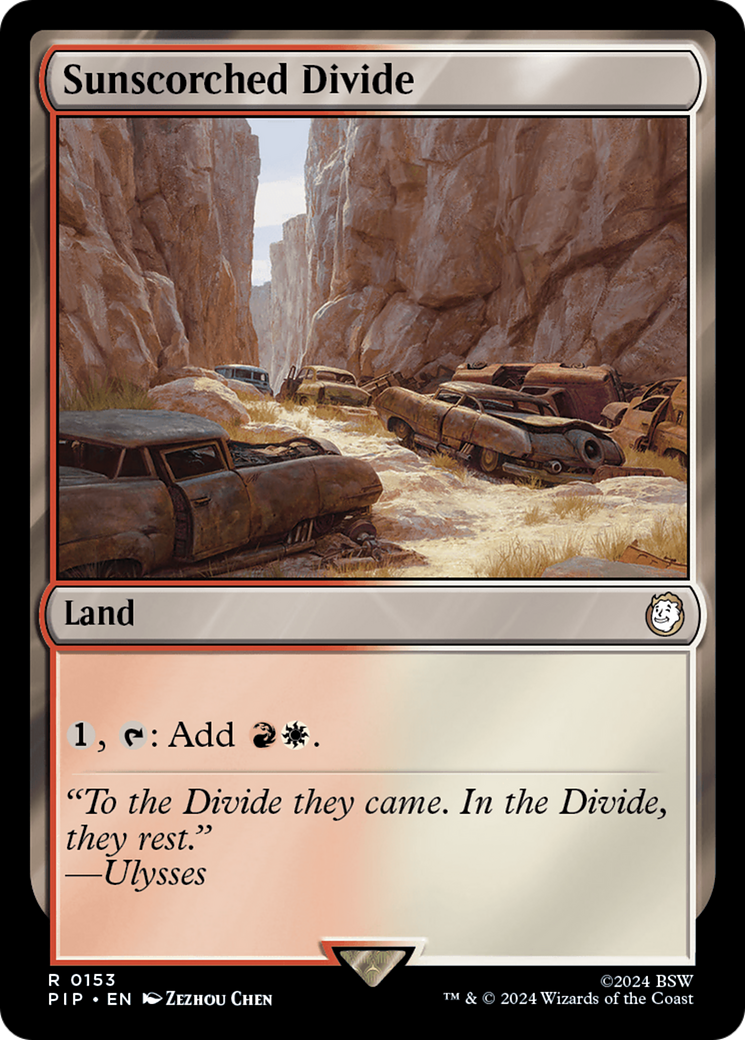 Sunscorched Divide [Fallout] | Jomio and Rueliete's Cards and Comics
