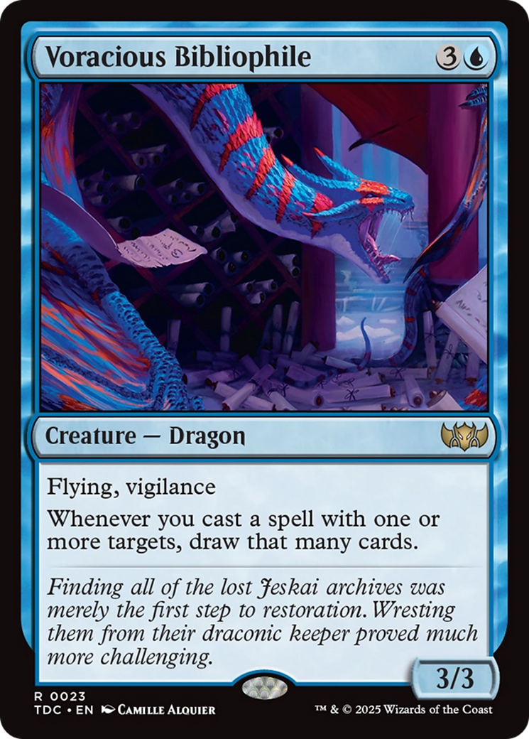 Voracious Bibliophile [Tarkir: Dragonstorm Commander] | Jomio and Rueliete's Cards and Comics