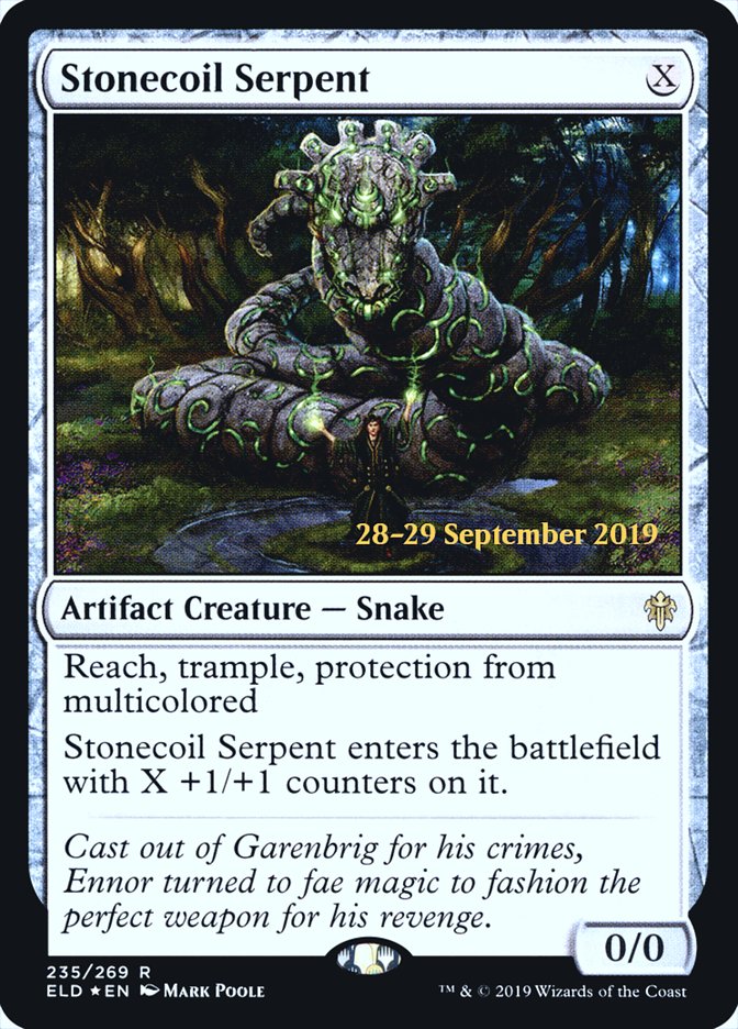 Stonecoil Serpent [Throne of Eldraine Prerelease Promos] | Jomio and Rueliete's Cards and Comics