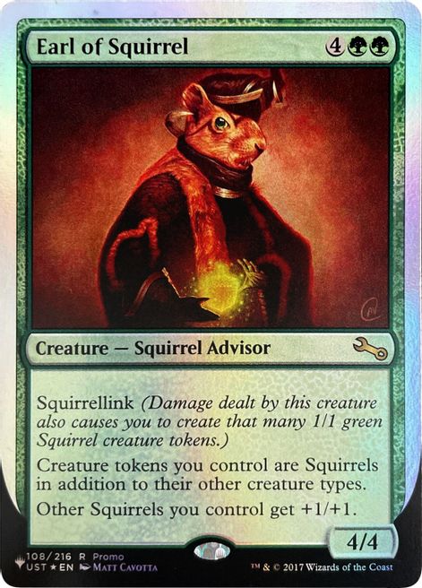 Earl of Squirrel (Unfinity Foil Edition) [The List] | Jomio and Rueliete's Cards and Comics