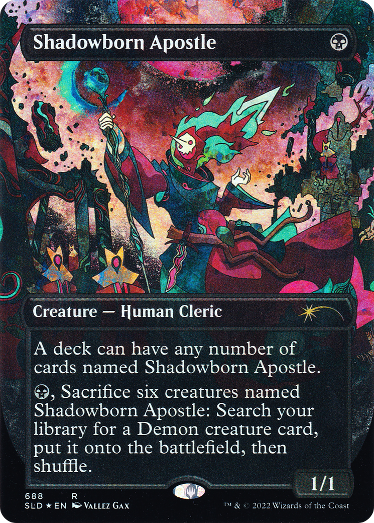 Shadowborn Apostle (688) (Borderless) [Secret Lair Drop Promos] | Jomio and Rueliete's Cards and Comics