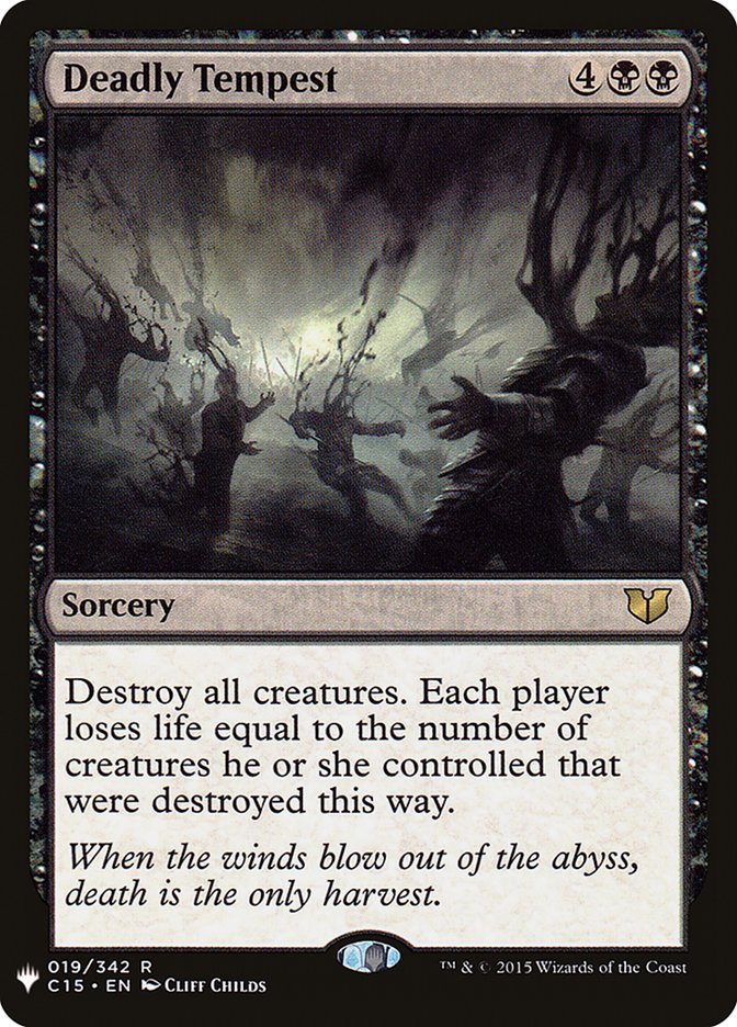 Deadly Tempest [The List] | Jomio and Rueliete's Cards and Comics