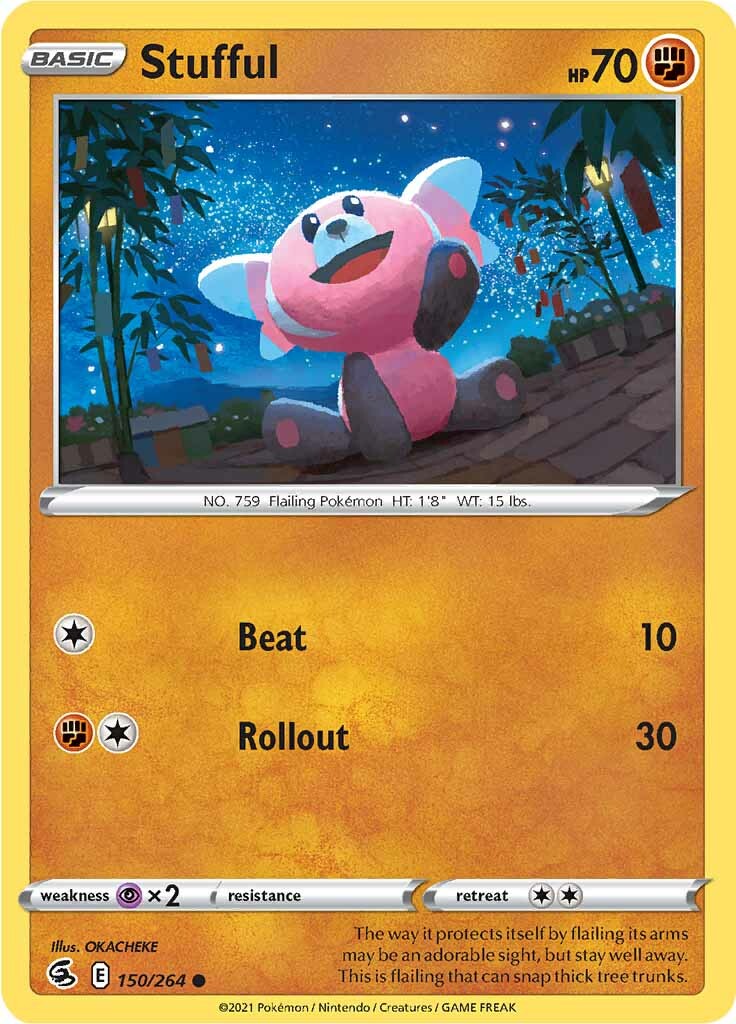 Stufful (150/264) [Sword & Shield: Fusion Strike] | Jomio and Rueliete's Cards and Comics