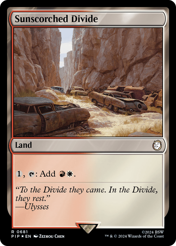 Sunscorched Divide (Surge Foil) [Fallout] | Jomio and Rueliete's Cards and Comics