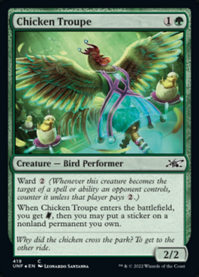 Chicken Troupe (Galaxy Foil) [Unfinity] | Jomio and Rueliete's Cards and Comics