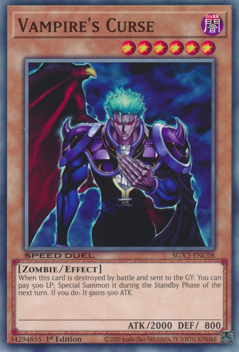 Vampire's Curse [SGX3-ENC08] Common | Jomio and Rueliete's Cards and Comics