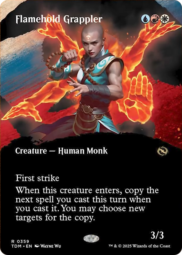 Flamehold Grappler (Borderless) [Tarkir: Dragonstorm] | Jomio and Rueliete's Cards and Comics