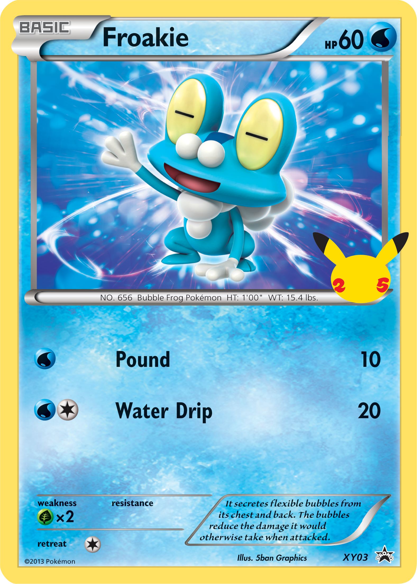 Froakie (XY03) (Jumbo Card) [First Partner Pack] | Jomio and Rueliete's Cards and Comics