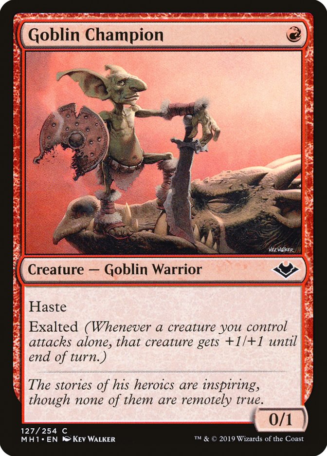 Goblin Champion [Modern Horizons] | Jomio and Rueliete's Cards and Comics