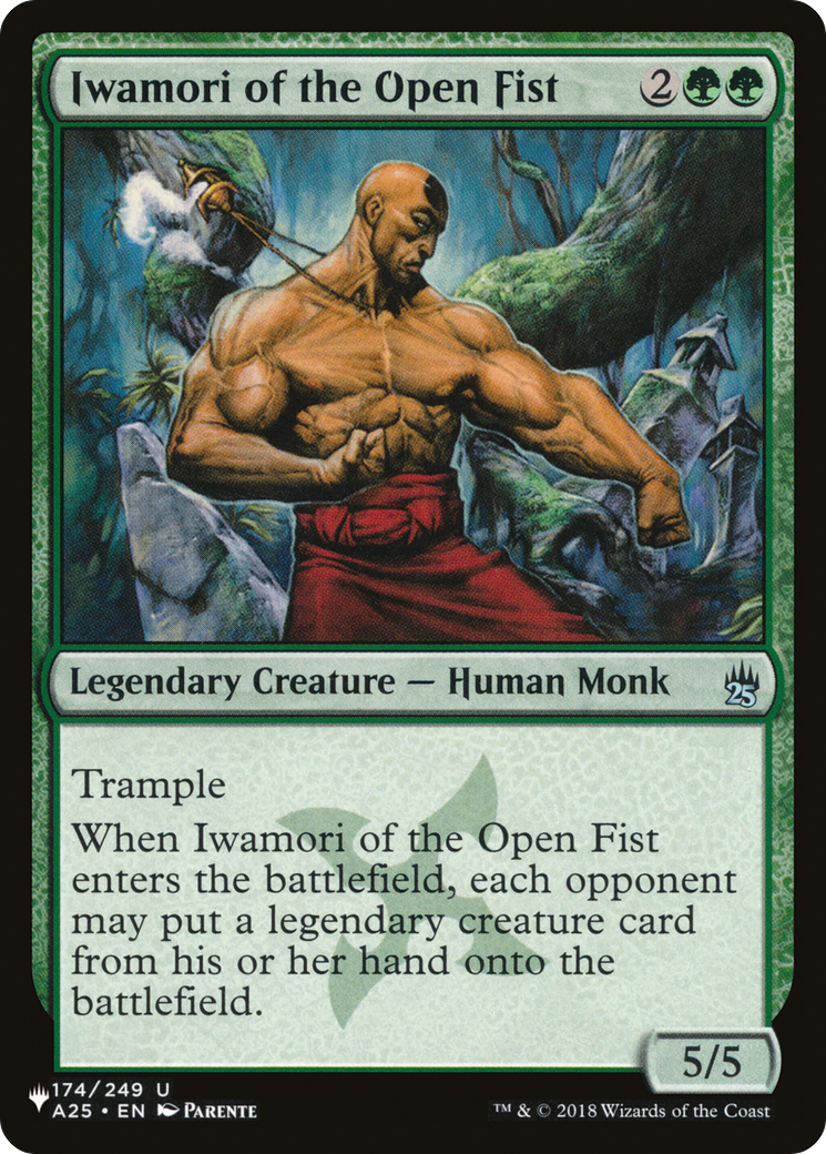 Iwamori of the Open Fist [The List] | Jomio and Rueliete's Cards and Comics