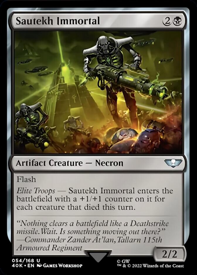 Sautekh Immortal [Warhammer 40,000] | Jomio and Rueliete's Cards and Comics