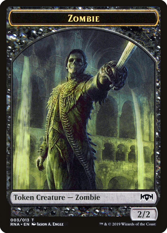 Zombie Token [Ravnica Allegiance Tokens] | Jomio and Rueliete's Cards and Comics