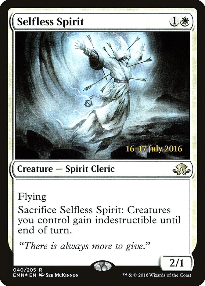 Selfless Spirit [Eldritch Moon Prerelease Promos] | Jomio and Rueliete's Cards and Comics
