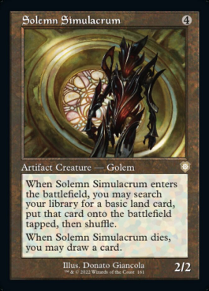 Solemn Simulacrum (Retro) [The Brothers' War Commander] | Jomio and Rueliete's Cards and Comics