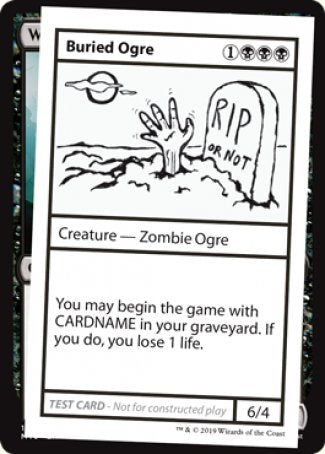 Buried Ogre (2021 Edition) [Mystery Booster Playtest Cards] | Jomio and Rueliete's Cards and Comics