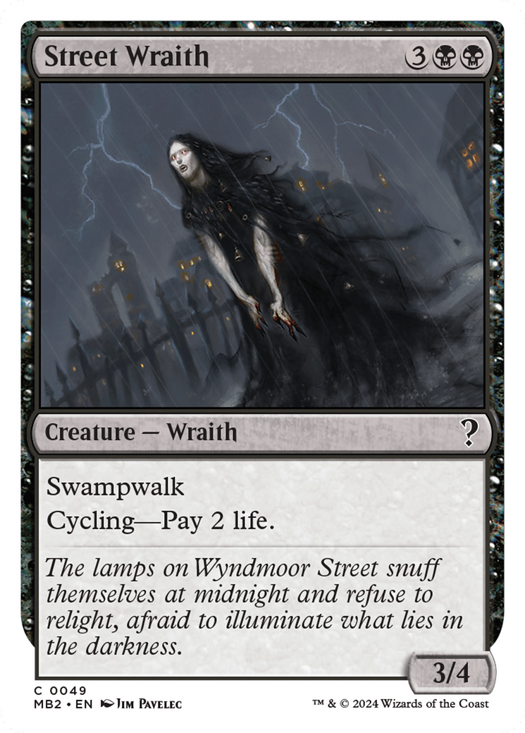 Street Wraith (White Border) [Mystery Booster 2] | Jomio and Rueliete's Cards and Comics