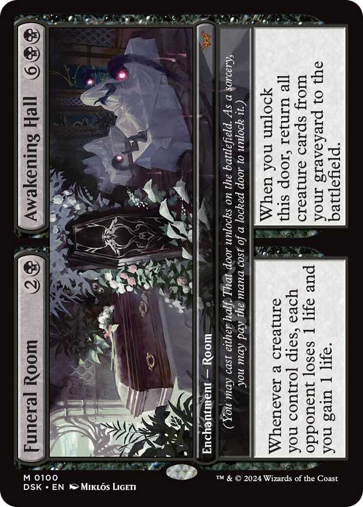 Funeral Room // Awakening Hall [Duskmourn: House of Horror] | Jomio and Rueliete's Cards and Comics